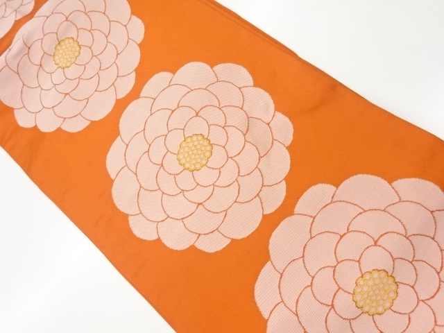 JAPANESE KIMONO / VINTAGE NAGOYA OBI / WOVEN KIKU